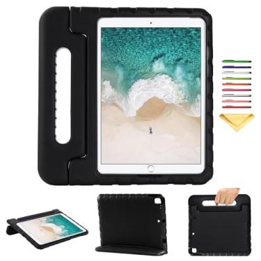 Imagem de UUcovers Capa infantil para iPad 9ª/8ª/7ª geração de 10,2 polegadas e iPad Air 3 de 10,5 polegadas (Air 3ª geração) e iPad Pro 10.5 2017 com alça giratória/suporte macio para iPad de 10,2 polegadas