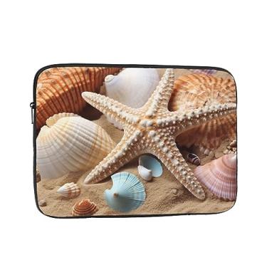 Imagem de Capa para laptop Seashells Starfish capa para laptop bolsa para laptop à prova de choque capa protetora para notebook 13 polegadas