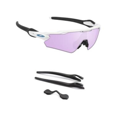 Imagem de Handwith Kit de 1 par de meias de silicone macio para óculos de sol para óculos de sol Oakley Radar EV Path/Radar EV Path Asian Fit, antiderrapante, confortável, óculos, peça de nariz, braço, manga