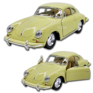Imagem de Carrinho de ferro Porsche 356 B Carrera 2, Abertura de portas, Fricção nas rodinhas, detalhes no interior, 1:32, 13 CM. (Bege)