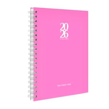 Imagem de Agenda 2026 Planner Semanal Personalizada Solid Colors Rosa Primavera