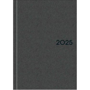 Imagem de Agenda Executiva Costurada Capa Dura Milano 2025 - Chumbo - 12,3x16,6cm - Tilibra