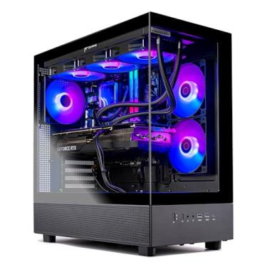 Imagem de Skytech Azure Gaming PC Desktop, Intel i7 14700F 2.1 GHz (5.3GHz Turbo), NVIDIA RTX 5070 12GB, 1TB Gen4 NVMe SSD, 32GB DDR5 RAM 6000 RGB, 850W Gold PSU, 360mm ARGB AIO, Wi-Fi, Win 11