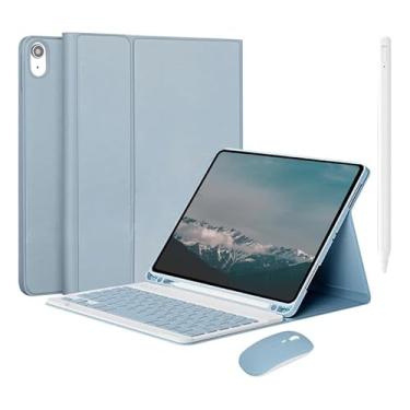 Imagem de Kit de 4 peças capa para tablet teclado mouse e caneta de toque compatíveis com o iPad 4ª/5ª Geração