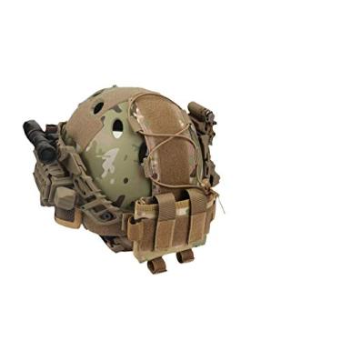 Imagem de Bolsa de bateria para capacete Wolfslaves MK2, bolsa para bateria de capacete, contrapeso, 600D, nylon para tiro, ciclismo, caminhada, acampamento, camuflagem