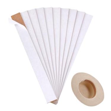 Imagem de PH PandaHall 10 peças redutor de tamanho de chapéu 24 x 2,5 cm folha de cortiça autoadesiva para ajustar o tamanho do chapéu, chapéus, espaçadores, chapéus de cowboy, fita de cortiça, tiras de cortiça