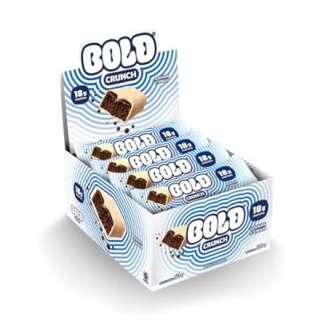 Imagem de Barra de Proteína Bold Crunch Cookies & Cream 60 g-18 g de Proteína- Caixa com 12 Unidades