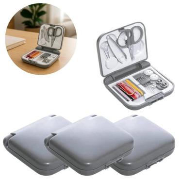 Imagem de 3 Mini Kit Costura De Bolso Para Viagem Completo 20 Itens - Lyor