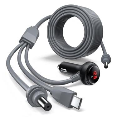 Imagem de OOWOLF Mini cabo Starlink Mini carregador de carro Starlink 3 em 1, cabo de alimentação CC