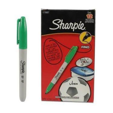 Imagem de Caneta Marcador Permanente Ponta Fina Shapie Verde - Sharpie