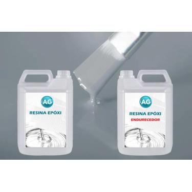 Imagem de Resina Epóxi 1KG + Cor sólida Cinza Prateado RAL7001 AG - Resinas ag