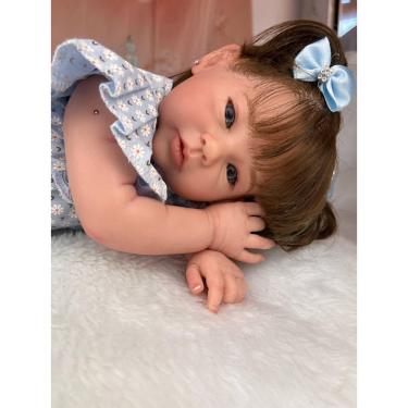 Imagem de Linda Boneca Bebe Reborn Menina Realista Pode Tomar Banho