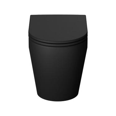 Imagem de Vaso Sanitário Convencional e Assento Soft Close Vulcano Acqua Casa Preto Matte