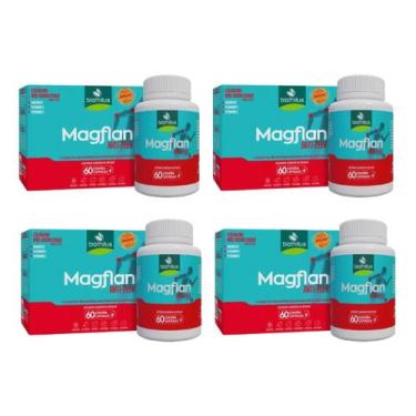 Imagem de Kit 4 Suplemento Alimentar Magflan Arti-flex 60 Cápsulas - Biofhitus