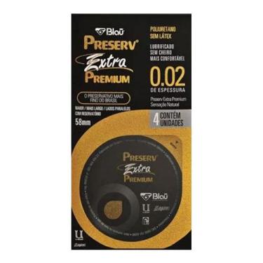 Imagem de Preservativo Preserv Extra Premium 4 Unidades - Blau