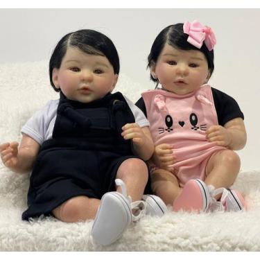 Imagem de Bebê Reborn Boneca Realista Gêmeos Kilyn Original - Banho - Ana Dolls