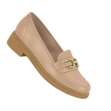 Imagem de Sapato Beira Rio Feminina Mocassim Lofer Social 4312101, Bege, 37