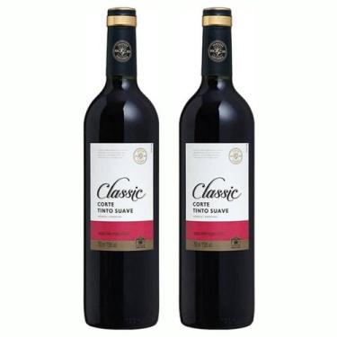 Imagem de Kit 2 Vinho Salton Classic Tinto Suave 750ml - Serra Gaúcha