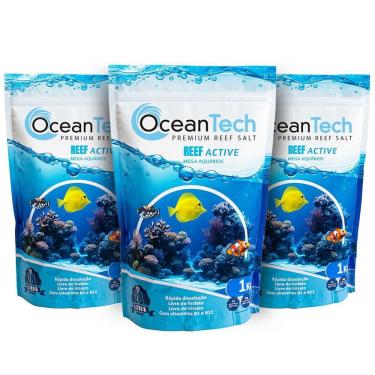 Imagem de Sal Ocean Tech Para Aquário Marinho 3Kg Reef Active Completo