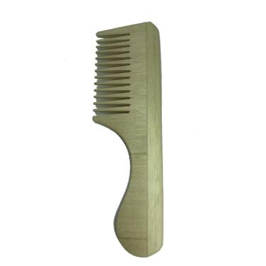 Imagem de Pente De Madeira Antiestatico Com Cabo