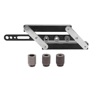 Imagem de Localizador de Furos, Gabarito de Perfuração Ajustável, Guia de Cavilhas, Ferragens de Gabinete, Ferramenta de Gabarito para Carpintaria Faça você Mesmo