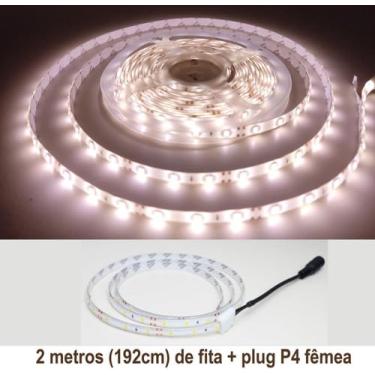 Imagem de Fita Led Branco Quente 2 Metros (192cm) 3528 Ip65 12v