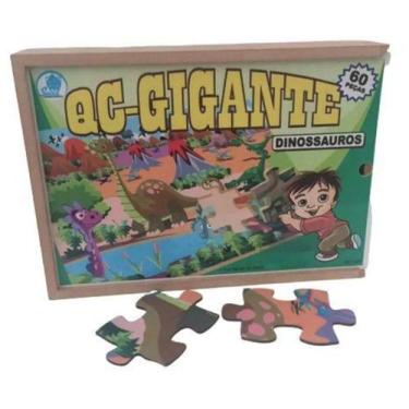 Imagem de QUEBRA CABEÇA GIGANTE DINOSSAUROS c/ 60 pçs - SIMQUE