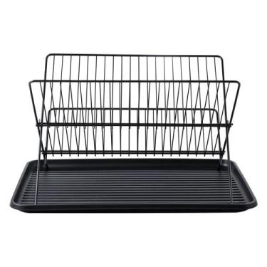 Imagem de Escorredor de Louça Articulável Dobrável Preto Mor
