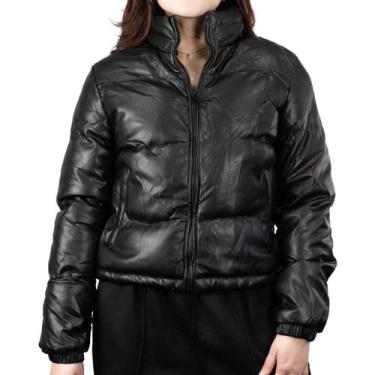 Imagem de Jaqueta Feminina material sintético Com Forro Peluciado Inverno ED-884