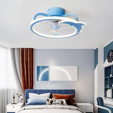 Imagem de Ventiladores De Teto Infantis Com Luzes E Controle Remoto Silencioso Led Ventilador Regulável Lustre Luz De Teto Dc Reversível 6 Velocidades Temporizador Ventilador De Teto Bonito C, Pink, D