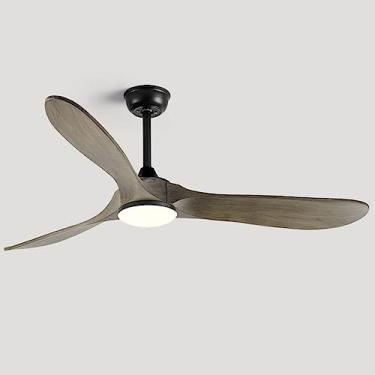 Imagem de Luzes De Ventilador Mudo De 3 Velocidades Para Quarto Com Temporização Remota Luz Do Ventilador De Teto Regulável Led Ventilador De Teto Com Luz Sala De Estar Sala De Jantar Luzes, C, 70in