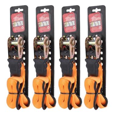 Imagem de LiebeWH 4pcs Ratchet Tiras de Nylon Amarrar a Pulseira 1in de Largura Com o Gancho para Carros Carros