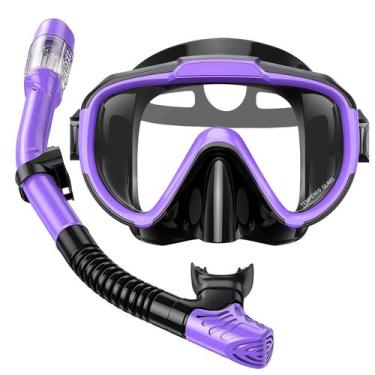 Imagem de Conjunto de snorkel Seovediary Anti-Fog Panoramic View para adultos