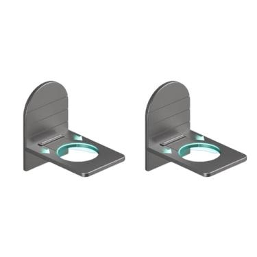 Imagem de Gancho para porta de chuveiro de banheiro em aço inoxidável em formato de S, cabide sobre porta de vidro, acessórios para toalheiro de chuveiro, B, cinza, 2 peças