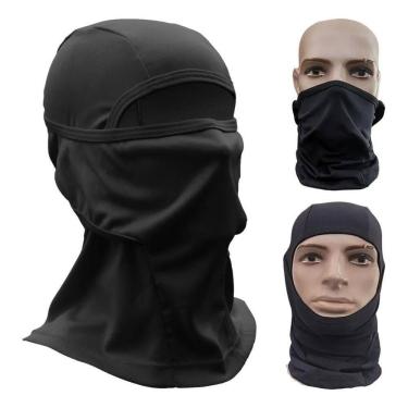Imagem de 2X Touca Balaclava Ninja Proteção Térmica Uv50+ Tecido Flexí