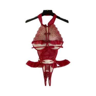 Imagem de Macacão Feminino Sem Mangas, Slim, Costas Descobertas, Saia Mini Pliss