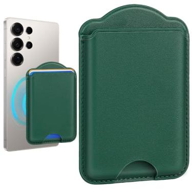 Imagem de Fjdcslwx Compatível com porta-cartão magnético Magsafe – carteira de telefone para Samsung Galaxy S25 Series, para iPhone 17/16/15/14/13/12 série para mulheres e homens para Apple Mag RFID Magnet Fit