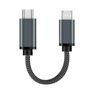 Imagem de Cabo Tipo C Para Micro USB 0.2m OTG Sincronização De Dados Carregament