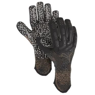 Imagem de Puma Luvas de goleiro Future Ultimate NC - Elite + látex de aderência dupla, ajuste apertado, mão traseira de malha 3D, pulseira de silicone, pulso elástico, vários tamanhos (PUMA Preto-Sombra