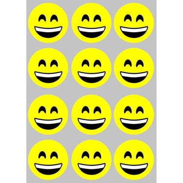 Imagem de 12 Imãs de Emoji - Decoração Divertida para Metal