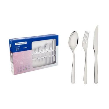 Imagem de Faqueiro Tramontina Havaí em Aço Inox com Facas para Churrasco 84 Peça