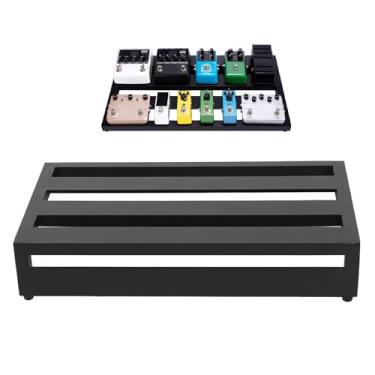 Imagem de Asixxsix Pedal de Guitarra, Alumínio de Alumínio Montagem de Fonte de Alimentação Portátil, Fixação da Pista Pedalboard de Efeito de Guitarra Elétrica Com Saco de Armazenamento