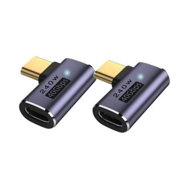 Imagem de Cabo Adaptador USB C Para USB C 40Gbps OTG NNBILI Para Laptop Thunderb