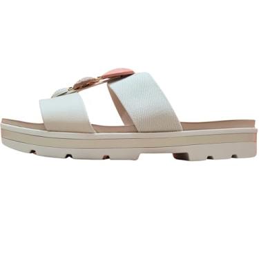 Imagem de Sandália flat tamanco slide feminino modare ultraconforto 7132.138 (Creme, BR, Adulto, Numérico, 35)