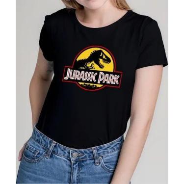 Imagem de Camiseta Camisa Adulto Feminina Masculina Algodão Filme Dinossauro Jur