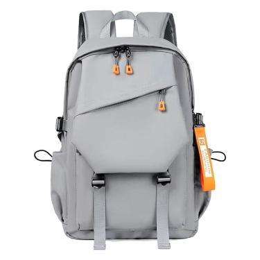 Imagem de Mochila Bolsa Usb Notebook Oxford Impermeável Premium -Cinza