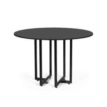 Imagem de Mesa de Jantar 4 Lugares 90cm Redonda Industrial Dommus - Straub Web