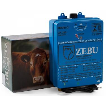 Imagem de Eletrificador Cerca Choque Eletrico Zebu Zk200 127/220V 10J 200Km