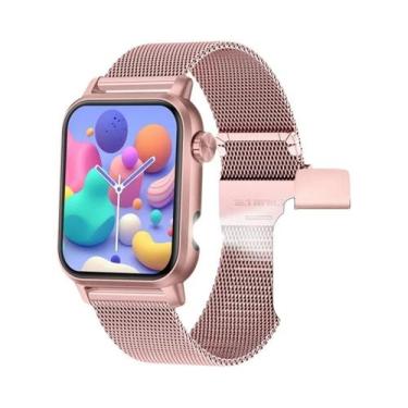 Imagem de Relógio Inteligente Feminino HD De 1,85 Polegadas Com Bluetooth, Chama