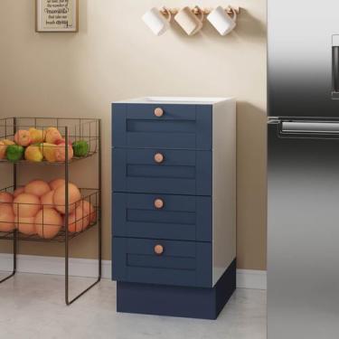 Imagem de Balcão 4 Gavetas 40cm sem Tampo Arizona CabeCasa MadeiraOriginals - Ca